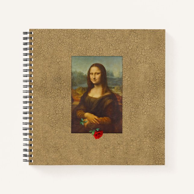 Mona Lisa Rose Notizbuch (Vorderseite)