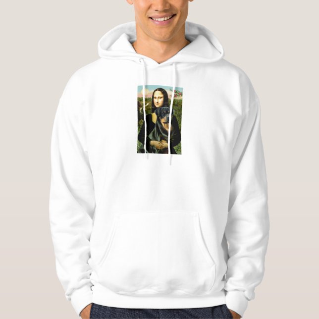 Mona Lisa - Rottweiler (#3) Hoodie (Vorderseite)