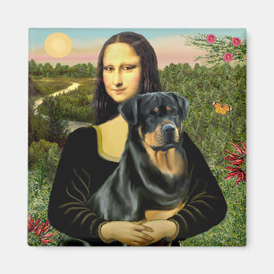 Mona Lisa - Rottweiler (#3) Magnet