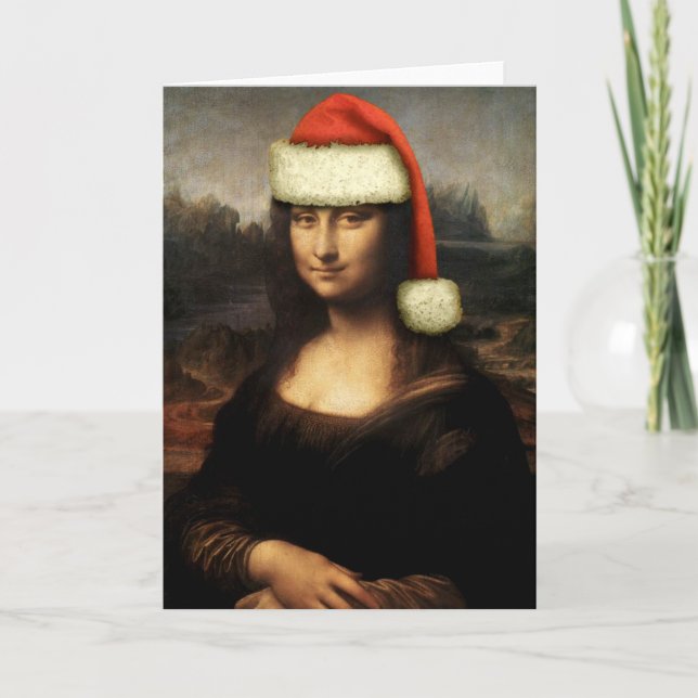Mona Lisa Sankt Gruß-Karte Feiertagskarte (Vorderseite)