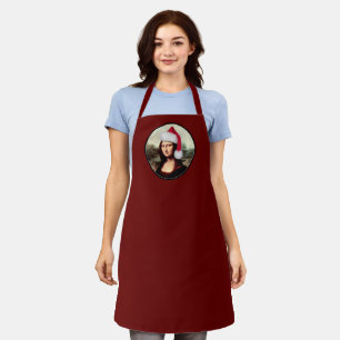 Mona Lisa Santa Hut Weihnachten Schürze