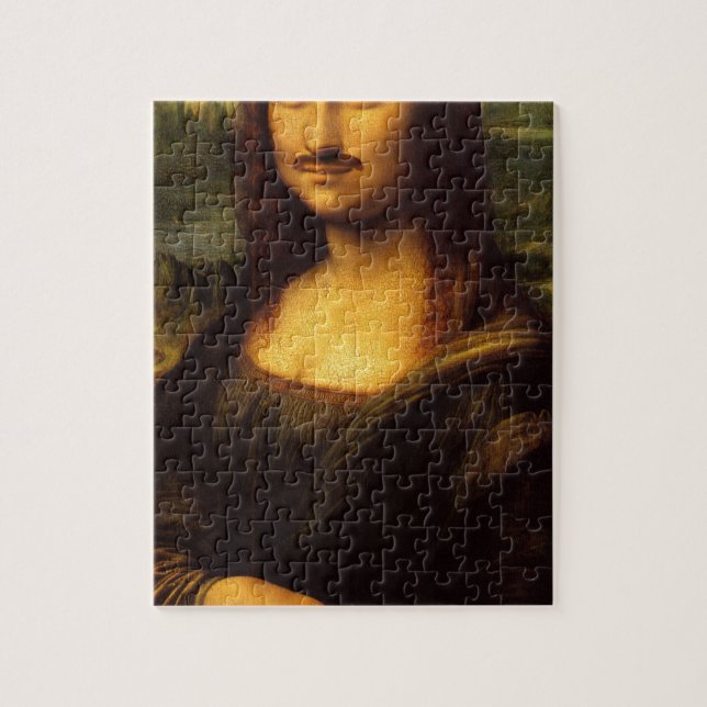 Mona Lisa Schnurrbart Puzzle (Vertikal)