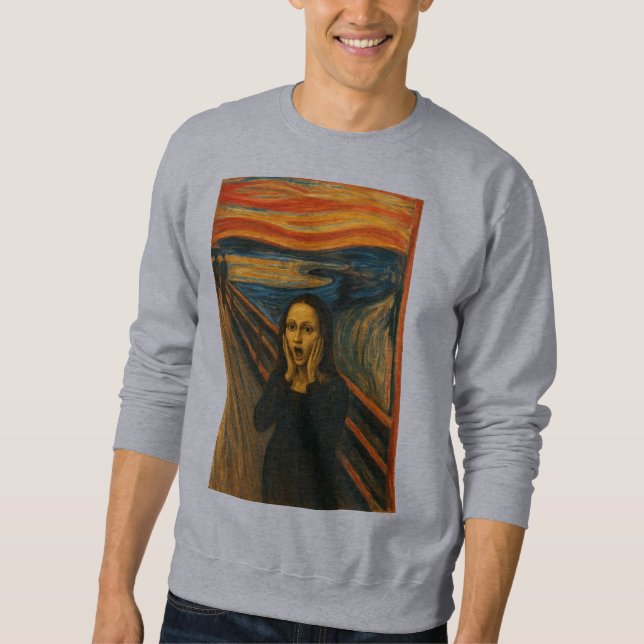 Mona Lisa schreien Sweatshirt (Vorderseite)