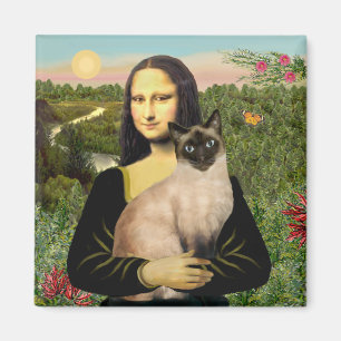 Mona Lisa - Seal Point Siamese Katze Magnet