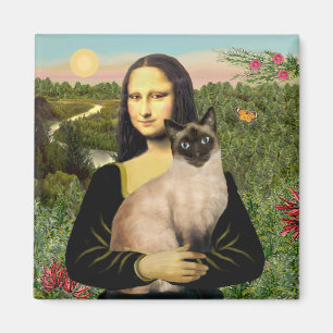 Mona Lisa - Siegel Point Siamese cat Magnet