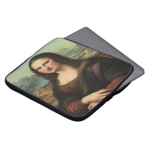 Mona Lisa Smile Neoprene Laptop Sleeve