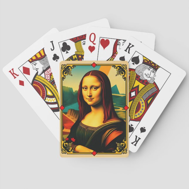 Mona Lisa Spielkarte (Rückseite)
