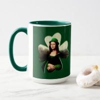 Mona Lisa St. Patrick's Day Kleeblatt