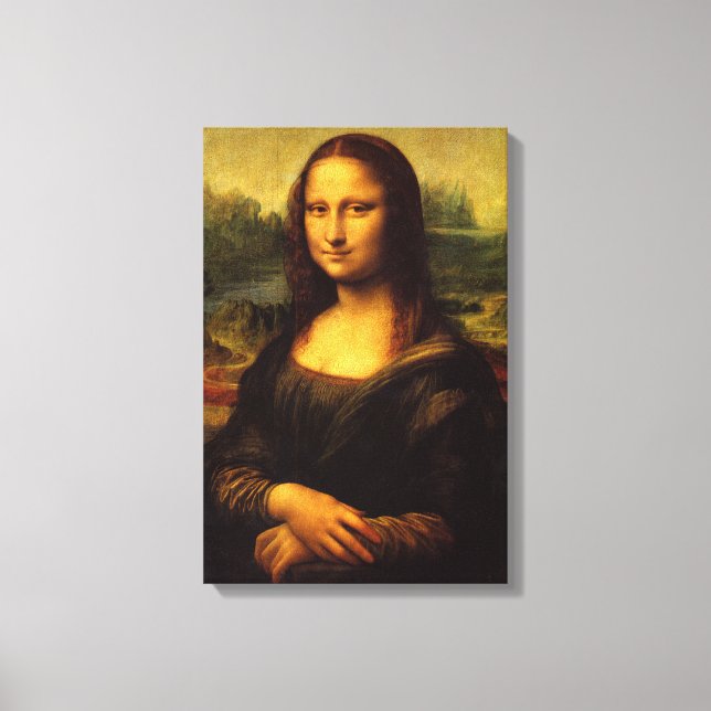 Mona Lisa Stretched Canvas Print Leinwanddruck (Vorderseite)