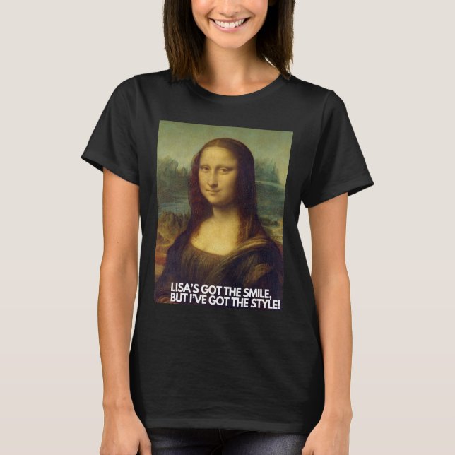 Mona Lisa Style T-Shirt - Einzigartiges Design (Vorderseite)