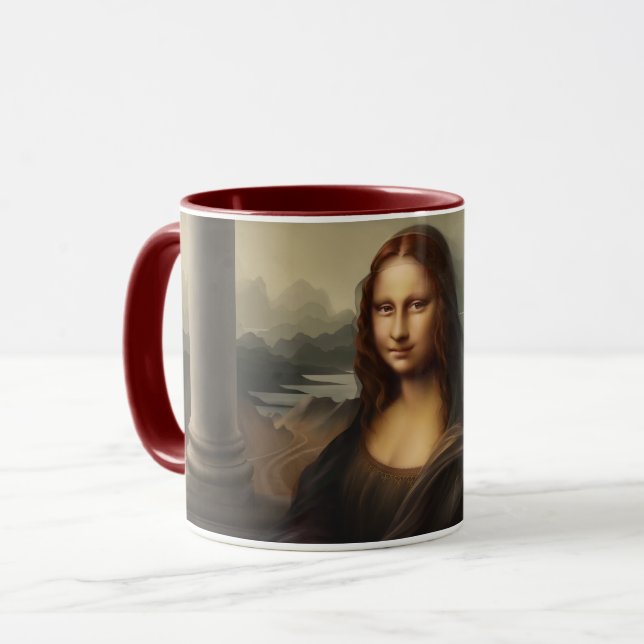 Mona Lisa Tasse (Vorderseite Links)