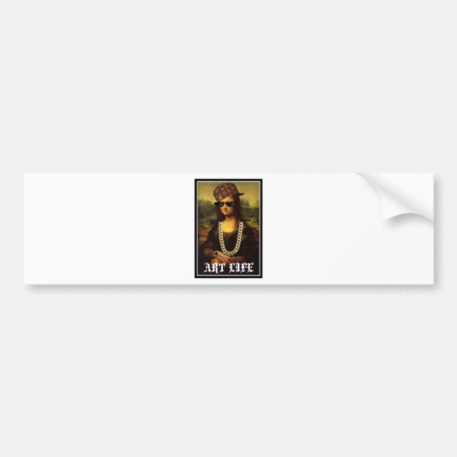 Mona Lisa Thug Art Life Autoaufkleber (Vorne)