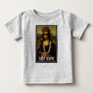 Mona Lisa Thug Art Life Baby T-shirt