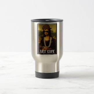 Mona Lisa Thug Art Life Reisebecher