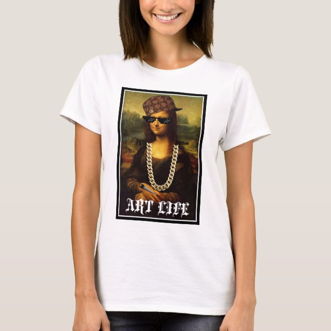 Mona Lisa Thug Art Life T-Shirt (Vorderseite)