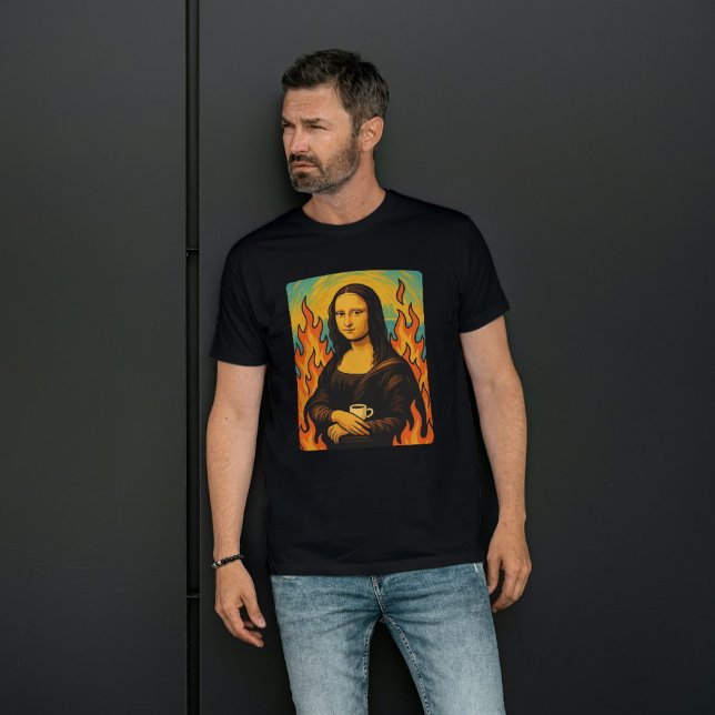 Mona Lisa trifft auf diesen schönen Stil der Maler T-Shirt (Von Creator hochgeladen)