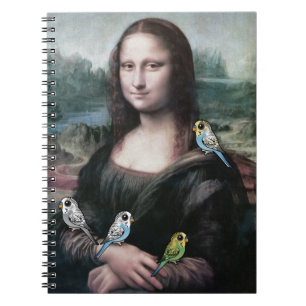 Mona Lisa u. Budgies Notizblock