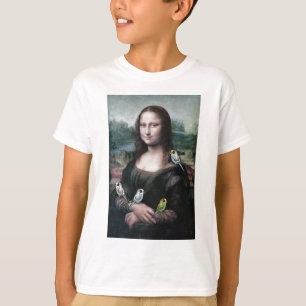 Mona Lisa u. Budgies T-Shirt