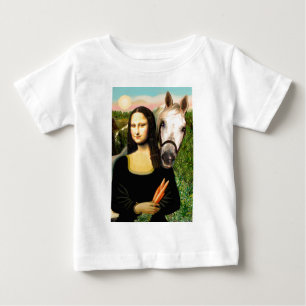Mona Lisa und ihr Arabisches Pferd Baby T-shirt