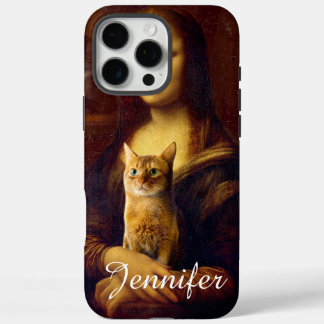 Mona Lisa und ihre Katze iPhone 16 Pro Max Hülle