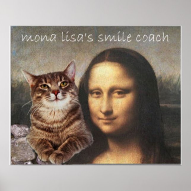 Mona Lisa und ihre Katze Poster (Vorne)