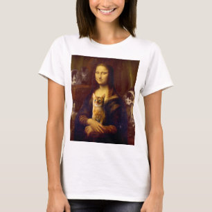 Mona Lisa und ihre Katze T-Shirt