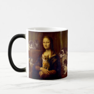 Mona Lisa und ihre Katze Verwandlungstasse