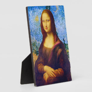 Mona Lisa und Van Gogh Fotoplatte