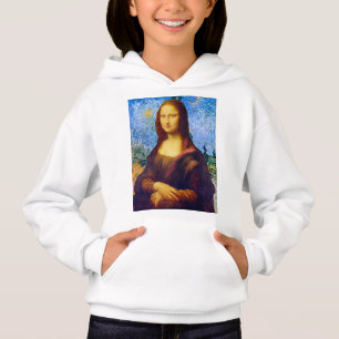 Mona Lisa und Van Gogh Hoodie