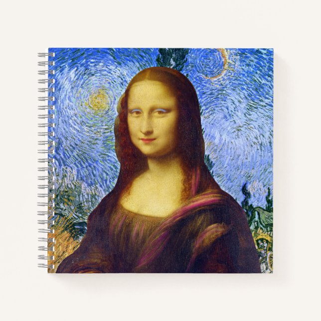 Mona Lisa und Van Gogh Notizbuch (Vorderseite)