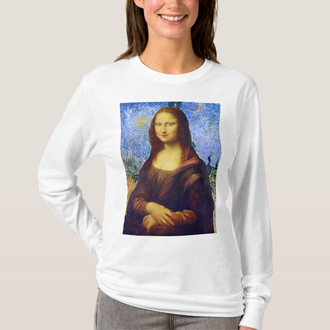 Mona Lisa und Van Gogh T-Shirt (Vorderseite)