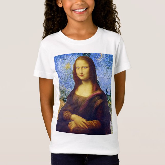 Mona Lisa und Van Gogh T-Shirt (Vorderseite)