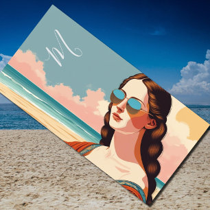 Mona Lisa Urlaubsstimmung Strandtuch