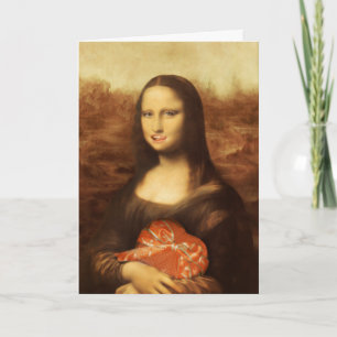 Mona Lisa Valentinstag Feiertagskarte