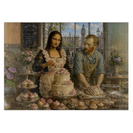 Mona Lisa & Van Gogh Backen Schneidebrett
