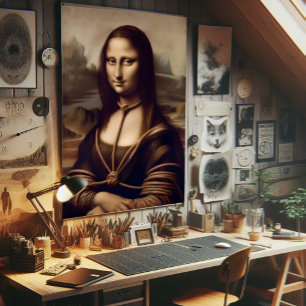 Mona Lisa verstrickt in Shibari Poster