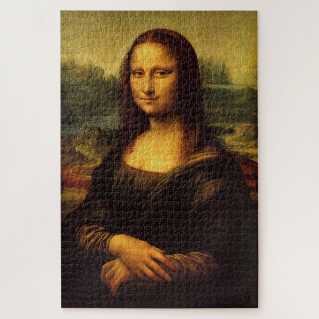 Mona Lisa von Da Vinci Puzzle (Vertikal)