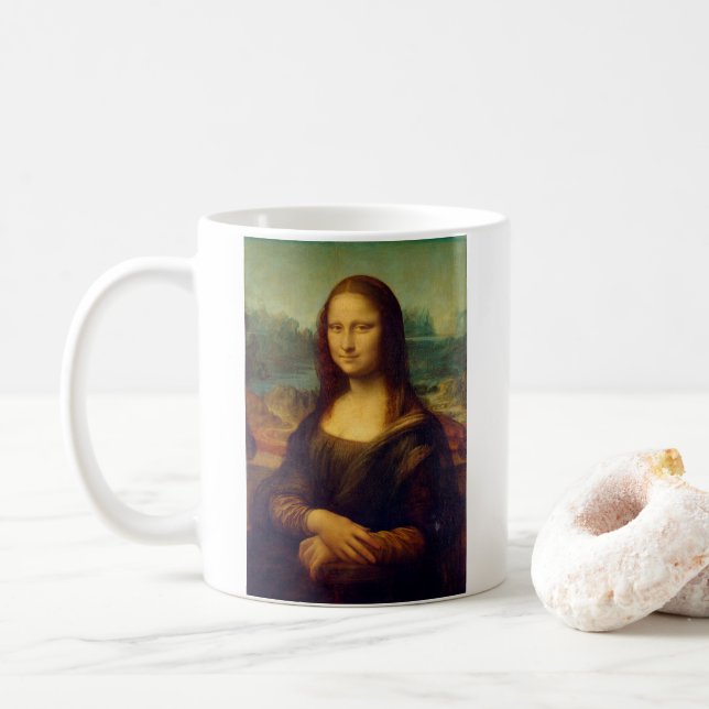 Mona Lisa von da Vinci - Tasse (Mit Donut)