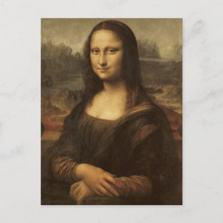 Mona Lisa von Leonardo da Vinci ca. 1505-1513 Postkarte