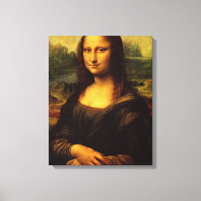 Mona Lisa von Leonardo Da Vinci Leinwanddruck (Vorderseite)