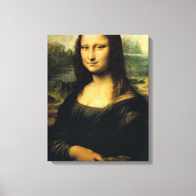 Mona Lisa von Leonardo Da Vinci Leinwanddruck (Vorderseite)