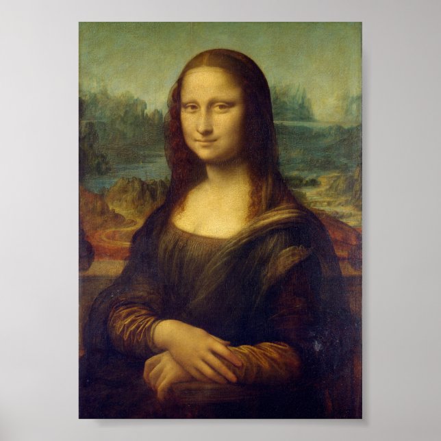 Mona Lisa von Leonardo da Vinci Poster (Vorne)