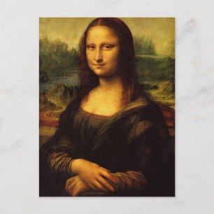 Mona Lisa von Leonardo Da Vinci Postkarte
