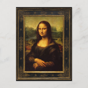 Mona Lisa von Leonardo da Vinci Postkarte
