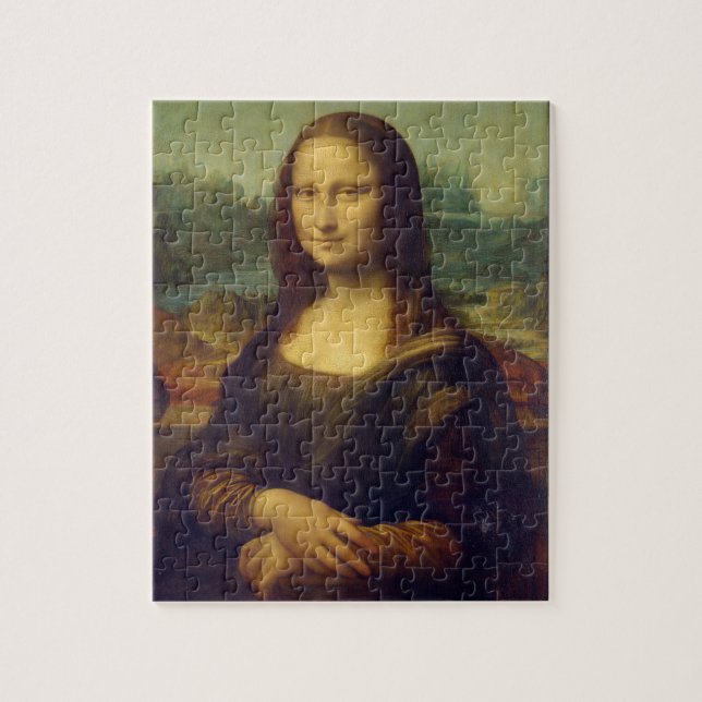 Mona Lisa von Leonardo Da Vinci Puzzle (Vertikal)