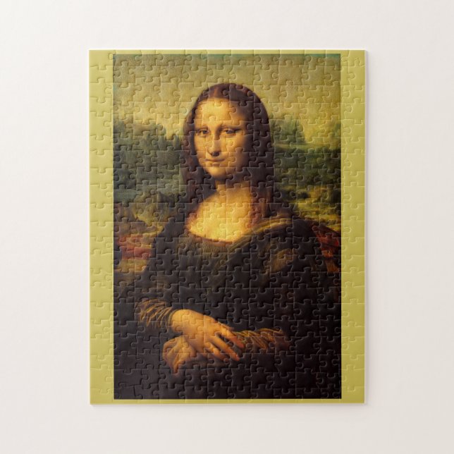 Mona Lisa von Leonardo da Vinci Puzzle (Vertikal)