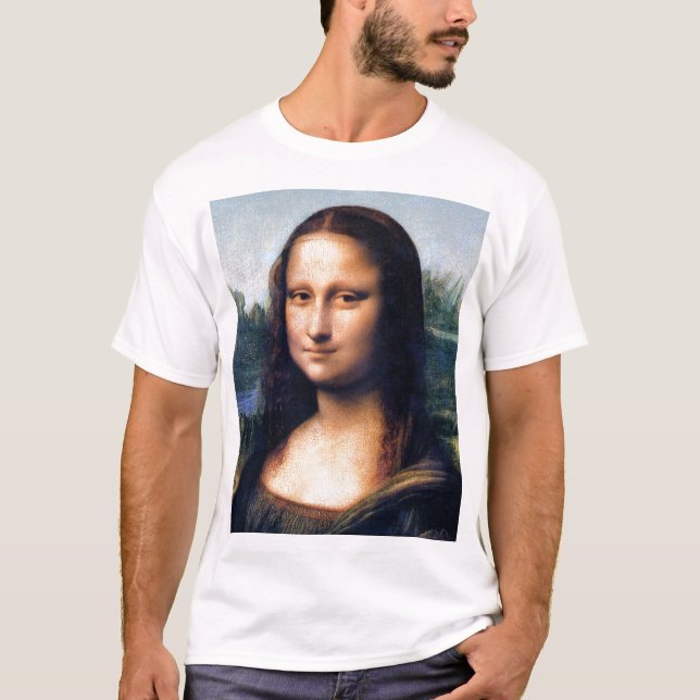 Mona Lisa von Leonardo Da Vinci T-Shirt (Vorderseite)
