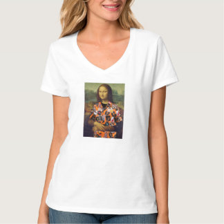 Mona Lisa w/40. Wiedersehen Women's White T - Shir T-Shirt
