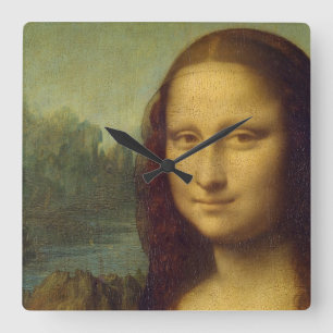 Mona Lisa Wall Clock Quadratische Wanduhr