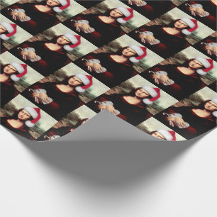 Mona Lisa Weihnachten mit Santa Hut Geschenkpapier